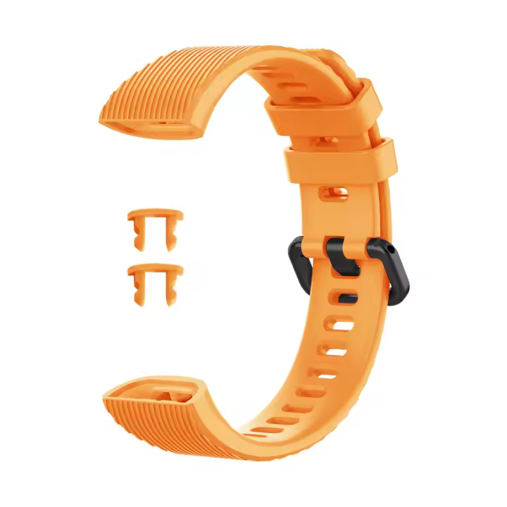 Correa De Pulsera Inteligente De Silicona Para Huawei Band 3 / Band 3 pro / Band 4 pro Correa De Muñeca Unisex De 21cm Con Hebilla Metálica - 1
