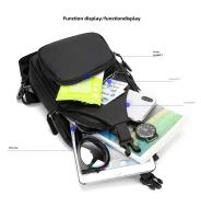 Bolsa De Pecho Antirrobo Para Hombre Pequeña Impermeable Con Malla De Almacenamiento Bolsa Transversal Deportiva Para Viajes Con Bolsillo Para Móvil - details 6