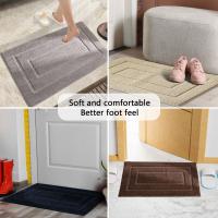Alfombra De Baño De Lujo Absorbente Y Suave Alfombrilla No Deslizante Microfibra Suelo De Baño Alfombra Gruesa Para El Hogar Y Hoteles - details 0