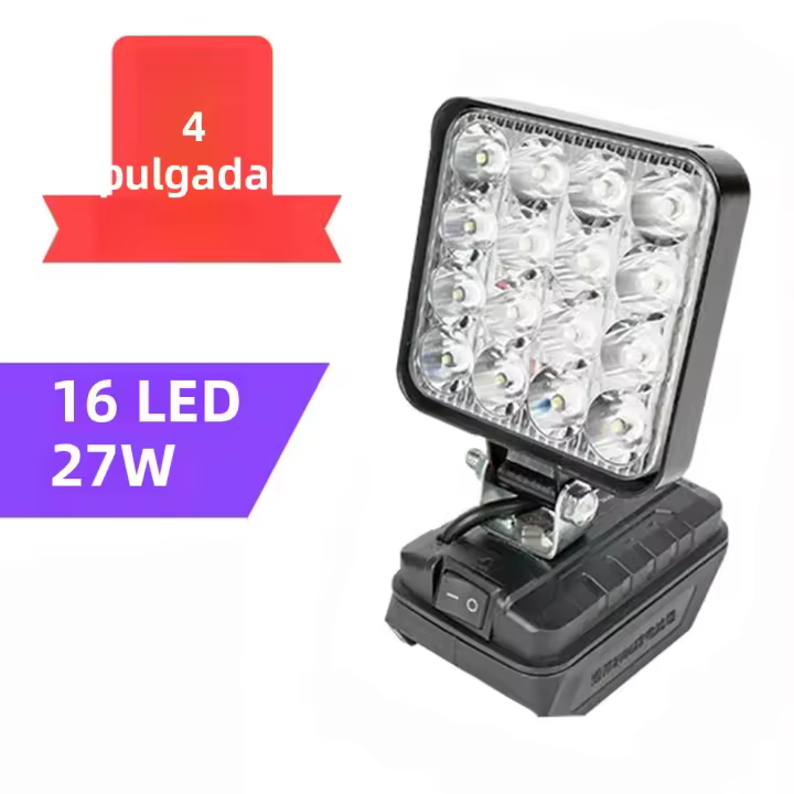 Spotlight LED Portátil Sin Cable Para Pesca Y Emergencias Tamaño 3/4/5/8 Pulgadas Compatible Con Batería Makita 20V Herramienta Manuva - 1