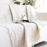 Manta De Algodón Nórdica De Color Sólido Para Todas Las Estaciones Toalla De Pelusa De Viento Simple Cojín Para Almuerzo Estilo Clásico Rectangular Para Adultos - details 0