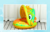 Anillo Inflable Para Bebé Con Asiento Y Sombrilla Para Natación En Piscina Y Playa Juguete Acuático Para Niños En Verano - details 19