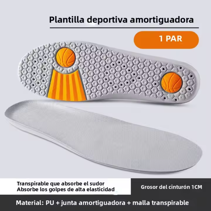 Almohadillas De Deporte De Espuma Memoria Para Zapatos Sueltos Transpirables Y Antiolor Para Correr Soporte De Arco Ortopédico Para Hombres Y Mujeres - 1