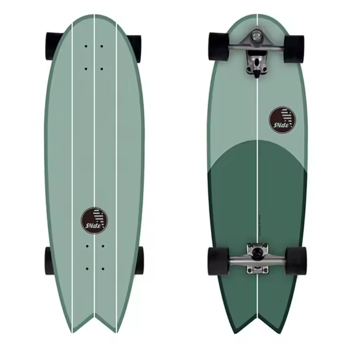 Skateboard Surfskates Slide Surfskate Swallow Saladita 33´´ Verde - 1