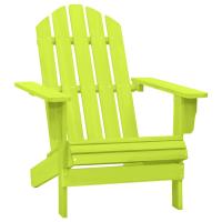 vidaXL Silla de jardín Adirondack madera maciza de abeto en color Natural/Azul/Rosa y más | cómodas modernas ergonómicas para comedor cocina salón hogar - details 3