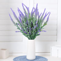 2pcs Lavanda Artificial Morada En Bouquet Decoración Para Bodas Y Navidad Accesorios Para Vaso Jardín Interior - details 1