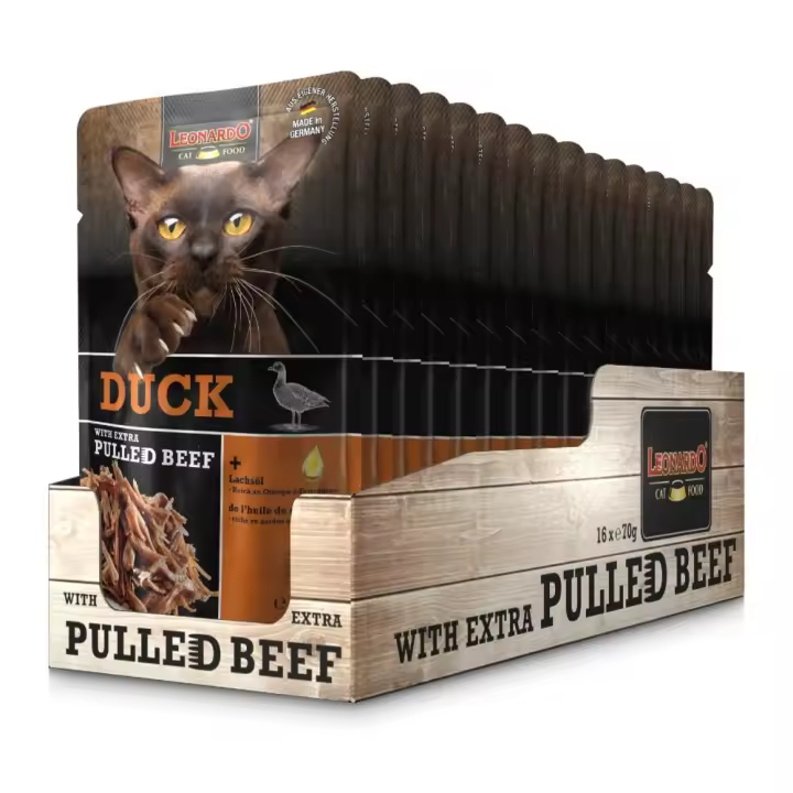 Leonardo Pato Extra Pulled Beef con Tiras  - 16 Sobres de 70gr - 1