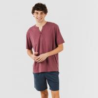 TRAMAS+ Pijama Botones de Hombre con Manga corta y Pantalón corto, Primavera y Otoño, Conjunto de Ropa para Dormir - details 3