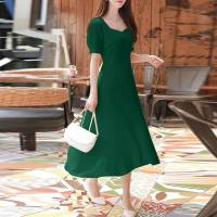 Vestido Midi Vintage De Suelta Corta Elegante ZANZEA Para Mujer Con Cintura Ajustada Vestido De Fiesta Verano 2024 Vestido De Boda A-line - details 4