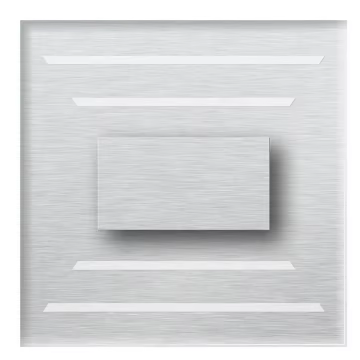 Foco Cristal, Metal, Plata, 7,5x3,1x7,5 cm - 1