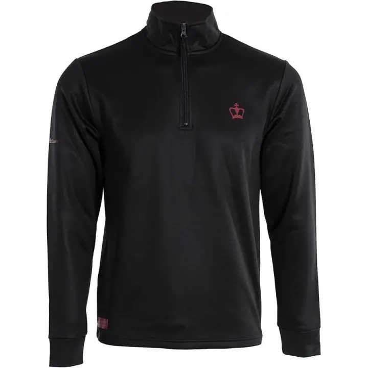 Black Crown - Sudadera sin Capucha para Hombre Acapulco - Manga Larga - Cremallera Media - Transpirable y Flexible - Deporte y Comodidad - 1