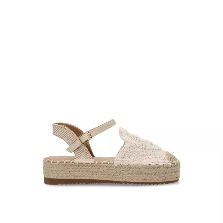 SANDALIA CROCHE ETIKA 10059 BASTER 02, MUJER BEIGE - 1