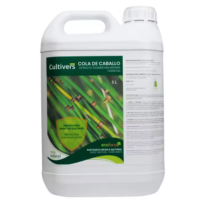CULTIVERS Cola de caballo 5 L. Bioestimulante Natural Preventivo y Curativo. Acción Fungicida. Refuerza el Mecanismo Defensa. - 1