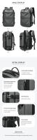 Men Travel Backpack vacuum compression 17 inch Laptop Backpack Business Large Capacity school Backpack Expanded Hiking backpack - details 9