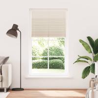 Plisse Persiana Cortina Plisada 100X200cm en color Blanco/Crema | protección solar decorativa para ventanas hogar oficina dormitorio fácil de instalar - details 1