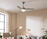 Ventilador de Techo con Mando a Distancia, Temporizador y Luz LED Cecotec EnergySilence Aero 560. Potencia Luz 60 W, 132 cm de Diámetro, 3 Aspas, 3 Velocidades, Función Invierno, Diseño en gris - details 0