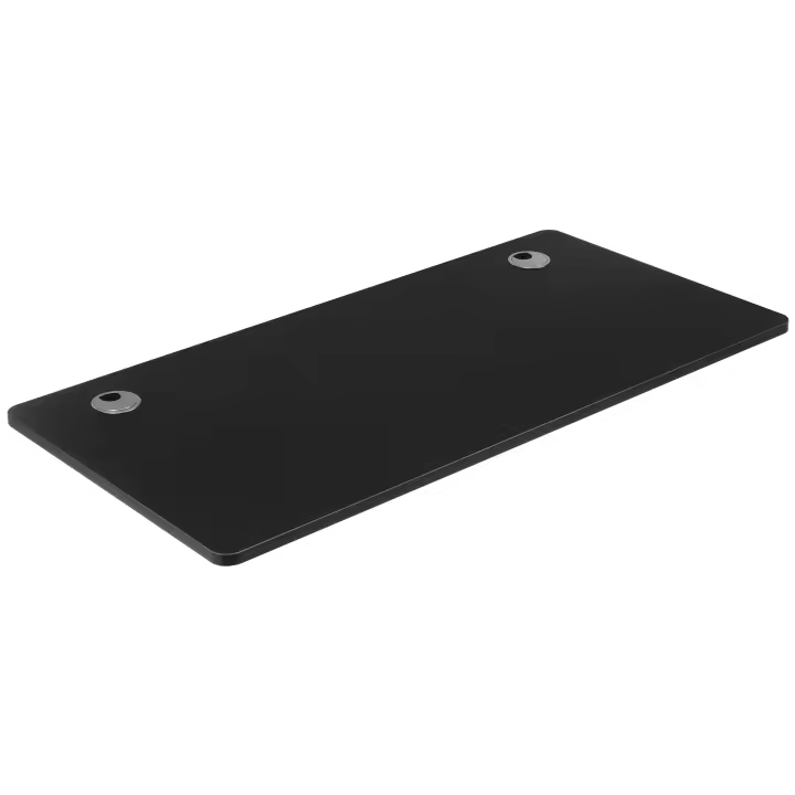 SONGMICS Tablero de Escritorio Eléctrico, Tablero de Mesa, Bordes Lisos, con Chapa de Melamina, 120 x 60 x 1,8 cm/140 x 70 x 1,8 cm, Marrón Vintage/Negro/Blanco - 1