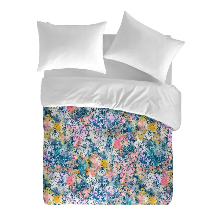 NAF NAF - Funda nórdica de algodón 144 hilos  100% algodón FLORETTE. Varios tamaños disponibles. - 1