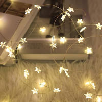 Luces De Hilo De Estrella LED 4M Con Cable De Cobre Para Decoración De Boda Y Fiesta En Casa Garlands De Navidad Operadas Por CR2032 - details 1