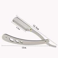 Afeitadora Manual Para Hombres Barbero Cuchillo De Lámina Reemplazable Cuidado De Barba Regalo Para Hombres Metal No Electrónica - details 4