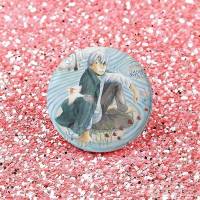 Pins De Anime Cartoon Mushishi Broche Redondo De Tinplate Para Accesorios De Bolso Regalos Souvenir Broche De Solapa - details 12