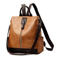 Mochila antirrobo de piel sintética para mujer, de gran capacidad bolso de hombro, de viaje, de marca famosa, a la moda - details 11