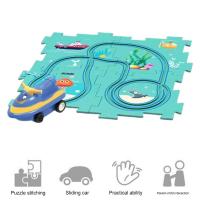 Juego De Rompecabezas Con Vagón De Ferrocarril DIY Interacción Padres-Hijos Juego Educativo Para Niños Edad Recomendada 0-12 Años Material Plástico - details 10