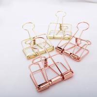 5Pcs Clips De Papel Oro Rosa Para Oficina Y Escuela Suministros De Enlace Para Documentos Y Archivos Clips De Metal Para Bolsas Y Carpetas - details 2