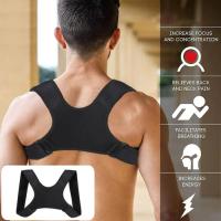 Corrector De Postura Ajustable Para Hombres Y Mujeres Soporte De Espalda Fractura Clavícula Y Espalda Almohadilla De Hombro Para Comodidad - details 0
