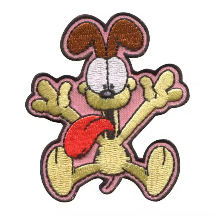 Parches Ropa Garfield – Parche Bordado Ropa – (licencia oficial) – Garfield & Friends – Odie – Mascotas – Animales – Graciosos – Simpáticos – 6,5 x 7,5 cm. - Moda The Happy Patch - 1