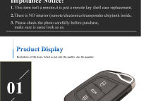 Carcasa De Llave Remota Modificada Jingyuqin Para Citroen С2 C4 С3 С5 С6 DS4 DS3 DS5 Berlingo Picasso C-Elysee Dispatch HU83/VA2 ABS Material 1 Pieza - details 3