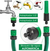 Criscolor Set Manguera de Agua de Jardín 1/2" Pulgadas (12mm) 10m - Resistente y Duradera - Conexiones y Boquillas para Riego - details 3