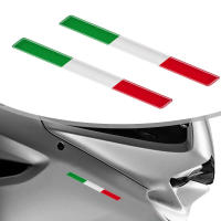 Pegatina Decorativa De Epoxy Italiana Tricolor Para Motocicleta Y Coche Adhesión Fuerte Diseño 3D Para Decoración De Tanque Y Estuche - details 4
