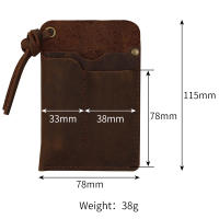 Organizador Táctico De Cuero Genuino EDC Con Clip De Cinturón Y Bolsa De Almacenamiento Hecho a Mano Para Herramientas Múltiples - details 2