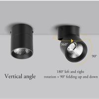 Luz De Pared LED Plegable 10W Luz De Techo Superficie Montaje Interior Moderno Para Dormitorio Pasillo Sala De Estar - details 1