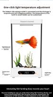 Acuario Pequeño Para Betta Con Sistemas De Recirculación Automática Ecológico Mini Desktop Para Escritorio Marca NoEnName_Null Material Plástico Volumen 2L - details 9