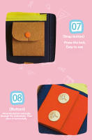 Libro Cognitivo Para Bebés 1PCS Bolsa De Lona Con Juego De Educar a Niños De 1 a 3 Años Montessori Manualidad De Cierre De Cremallera Y Puzle - details 9