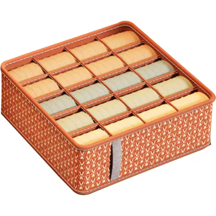 Caja de almacenamiento de ropa interior y calcetines type caja múltiple, Caja de almacenamiento para dormitorio de Estudiantes, Partición de Armario
Caja de almacenamiento, Burdeos - 1