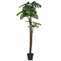 vidaXL Planta Monstera Artificial y Maceta Verde Decoración Hogar Flores Dimensiones 45 cm,  70 cm,  130 cm y mas - details 1