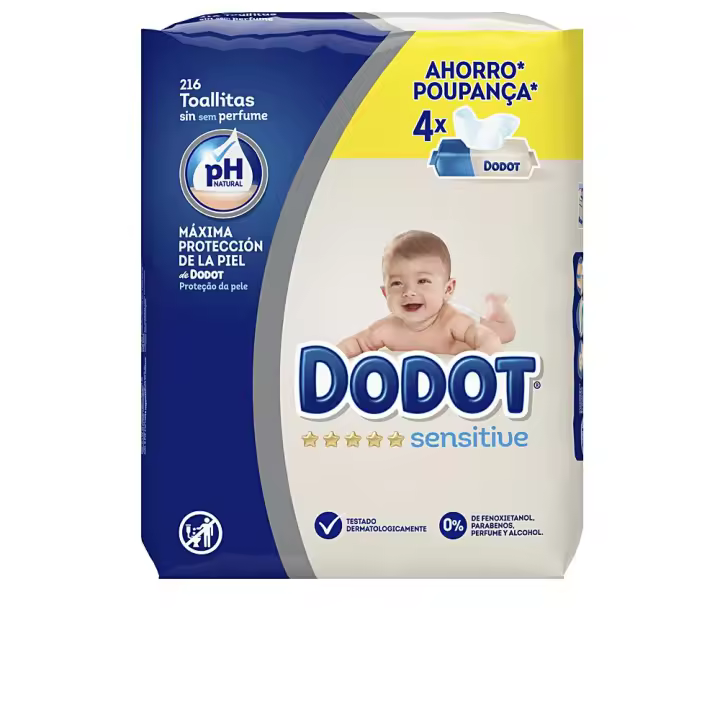 Dodot Sensitive Ph Natural Toallitas Húmedas 216 Uds - 1