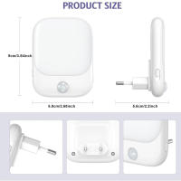 Lámpara De Noche LED Con Sensor De Movimiento Para Habitación Infantil EU Plug Automático De Atardecer a Amanecer Sensor Dimmable Sin Cable Para Armario - details 2