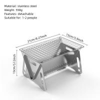 BOPORO Barbacoa Portátil: Parrilla de Acero Inoxidable Plegable para Camping Al Aire Libre - details 6