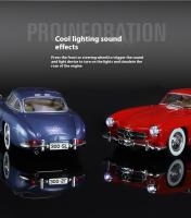 Modelo De Coche Clásico 1:24 Benz 300SL 1936 Con Sonido Y Luz Juguete Educativo Para Niños Coleccionable De Metal Regalos Para Cumpleaños - details 9