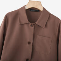 ZANZEA Chaqueta De Verano Para Mujer Estilo Oficina Lapela Cuello Largo Manga Larga Abrigo Elegante Solido Ajustado Exterior - details 8