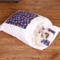 Casa De Gato Kawaii Grande Almohadilla Desmontable Para Adultos Con Cubierta Removible Comodidad Y Alimento Lindo Suministros Para Mascotas - details 12