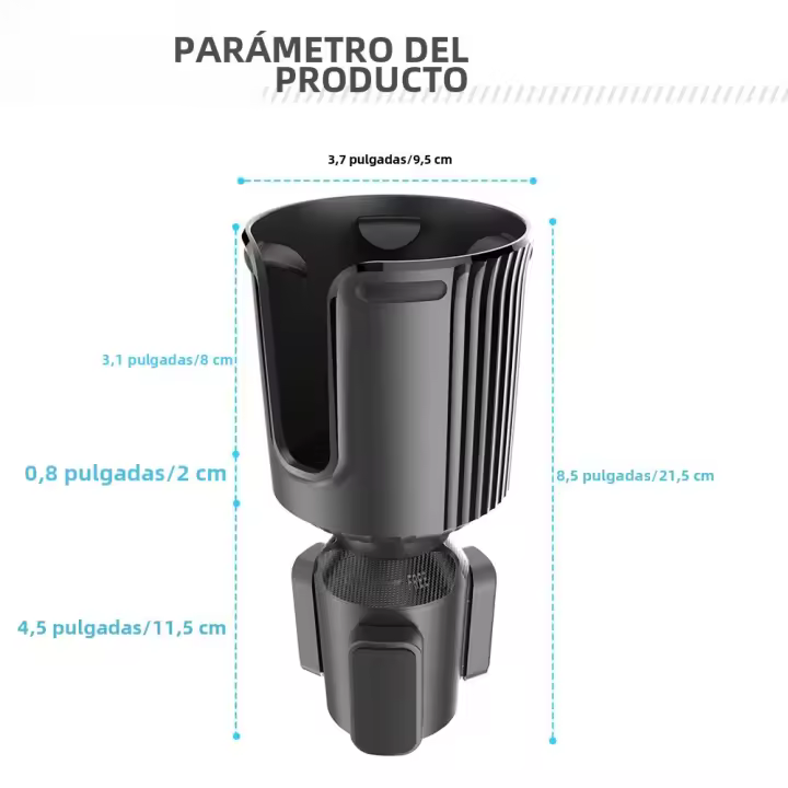 Soporte De Taza Para Coche Expansor Ajustable Soporte De Bebida Multifuncional Soporte De Botella Para Estación De Bebidas - 1