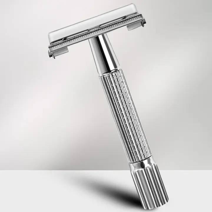 Afeitadora Manual Para Hombres Creativa Y Antigua Doble Cara Herramienta De Belleza Acero Inoxidable Razor Tradicional - 1