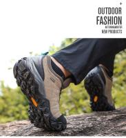 Zapatos De Senderismo HUMTTO Para Hombres Diseñador Lujo Invierno Trekk Ing Escalada Suela De Goma Transpirables Talla True Fit Material Superior Cuero Spandex Suela EVA Lining De Algodón - details 3