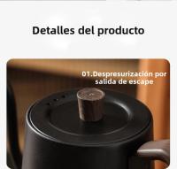 Hervidor Eléctrico De 800ml Con Cuello De Ganso Y Control De Temperatura Tetera Inteligente Para Café Rápida Calentamiento 1000W 110V/220V - details 18
