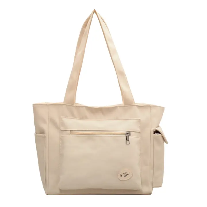 Bolso de Lona versátil de gran capacidad, Bolso sencillo para Mujer, Bolso Cruzado
Bolsa Micia, Blanco, 41*28*15cm - 1